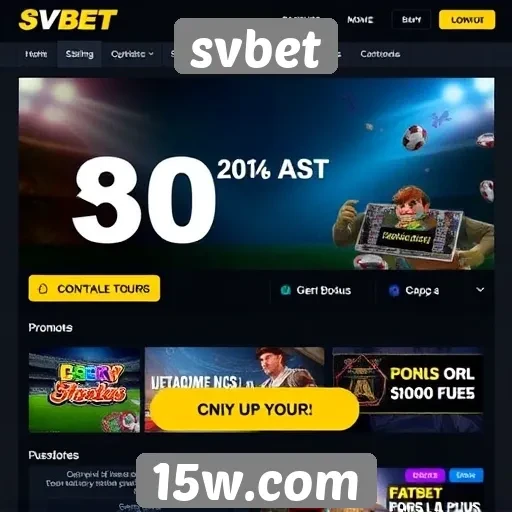 Promoções e bônus atraentes do site svbet